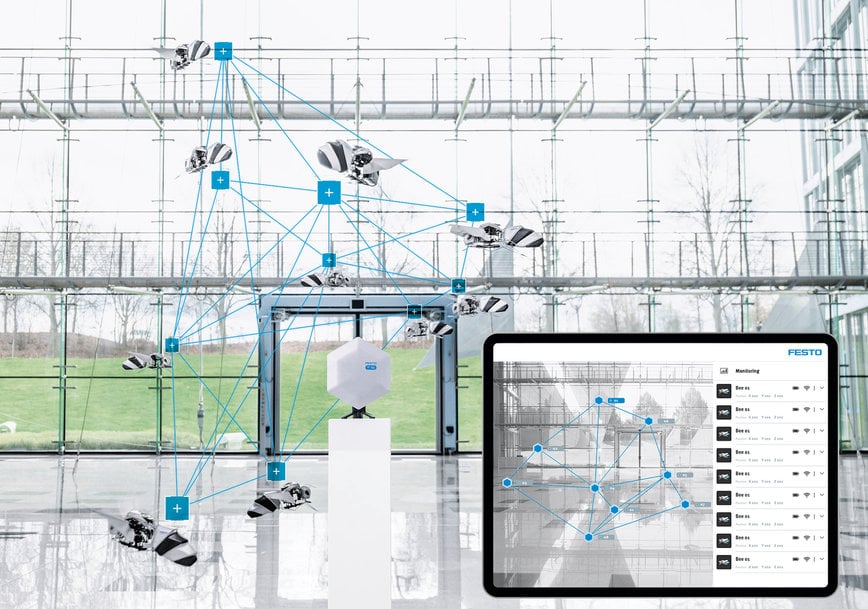 FESTO presenteert BionicBee – ultralicht vliegend object met nauwkeurige besturing